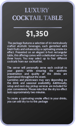 Luxury Cocktail Table